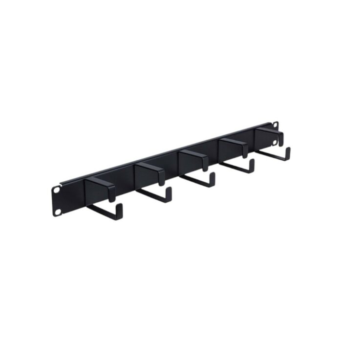 PRO4 1U 19" 5-Hook Cable Management Panel
