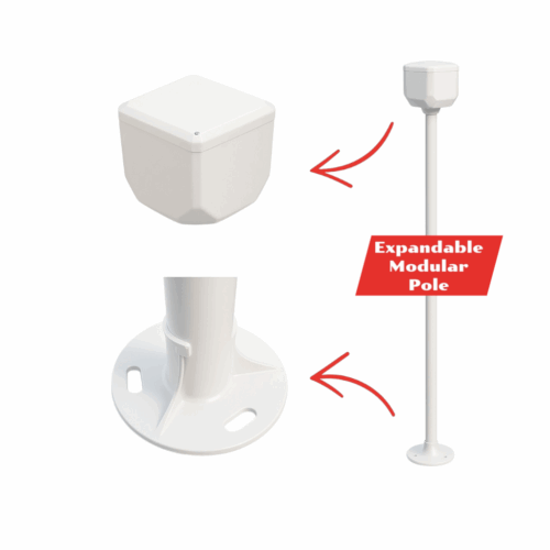 PRO-MP100-154 Modular Pole With Top Mounted Junction Box